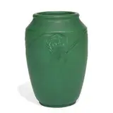 Rookwood Pottery, hefty Arts & Crafts style earthenware vase