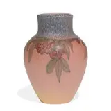Elizabeth N. Lincoln for Rookwood Pottery, colorful porcelain Decorated Mat vase