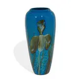 vase with iris decoration by Richard Satava for Satava Art Glass, sold Mar 2022