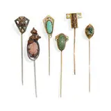group of stick pins, six by Arts & Crafts, sold Mar 2022