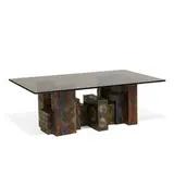 Paul Evans & Paul Evans Studio for Directional, Sculpted Steel coffee table