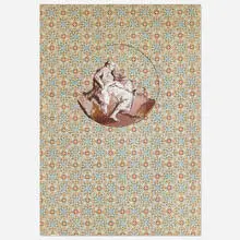 George Deem, Drawing with Tiepolo, 1964, gouache on decorative paper