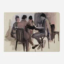 Richard Estes, Untitled, 1978, gouache and pencil on paper