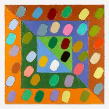 Untitled (00047) by Kazuko Inoue, 1981, acrylic on canvas, sold Jan 2020
