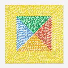 Untitled by Kazuko Inoue, c. 1980, acrylic on paper, sold Jan 2020