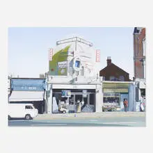 John Parks, Camping Center, 1977, gouache on paper