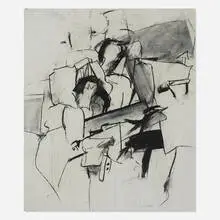 Don Smith, Untitled, c. 1965, charcoal on paper