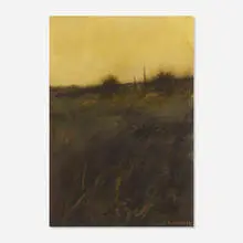 5:00 PM by Robert Valdes, 1999, gouache on paper, sold Jan 2020