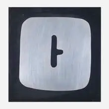 Conrad Marca-Relli, Untitled, c. 1970, vinyl over aluminum in artist's frame