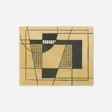 Frederick Kann, Aerial Grid, c. 1945, ink and graphite on paper