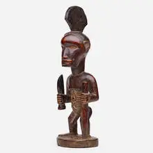 Bembe, carved figure, carved wood