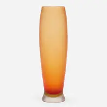Inciso vase by Paolo Venini, c. 1956, wheel-carved glass, sold Jan 2020