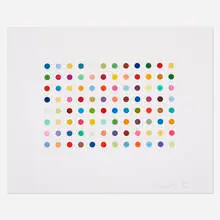 Bromphenol Blue by Damien Hirst, 2005, aquatint in colors on 350 gsm Hahnemühle etching paper, sold Jan 2020