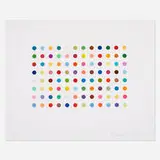 Damien Hirst, Bromphenol Blue, 2005, aquatint in colors on 350 gsm Hahnemühle etching paper