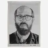 Chuck Close, Self-Portrait (Tapestry), 1993, silk jacquard weave