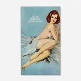The Connor Brothers, Tell Me Beautiful Untrue Things, 2018, hand-painted vintage paperback with screenprint
