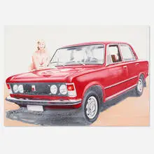 Sławomir Elsner, Panorama (Polski Fiat) (22), 2006, oil on canvas