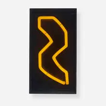 Chryssa, Untitled (from Times Square Fragments), c. 1969, neon, acrylic, electrical components