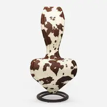 S-chair by Tom Dixon, 1991, cowhide, steel, sold Oct 2019