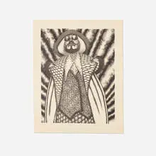 Klaus by Ed Paschke, 1976, lithograph on paper, sold Oct 2019