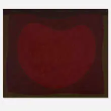 Heart in Darkness by Oli Sihvonen, c. 1960, oil on masonite, sold Oct 2019