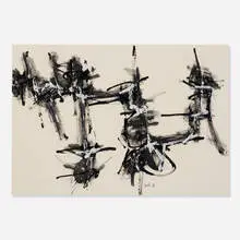Achille Perilli, Untitled, 1957, ink, tempera and pencil on paper