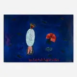 Harmony Lynn Hammond, Fan Lady Meets Ruffled Waters, 1979-80, acrylic and oil crayon on paper