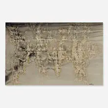 Achille Perilli, L'isola fuera tiempo (The Island Outside of Time), 1957, pencil and tempera on paper