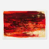 Untitled by Zao Wou-ki, 1965, lithograph on paper, sold Oct 2019