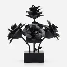 Will Ryman, 60th Street Rose Maquette (black), 2012, lacquered fiberglass, enameled steel