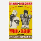 Andy Warhol and Jean-Michel Basquiat, Warhol/Basquiat Paintings exhibition poster, 1985, printed paper