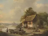 Jacques Carabain, Untitled, oil on panel 19 x 25cm Provenance: Farm House