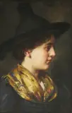 Emma von Müller, Untitled, oil on panel 27 x 17.5cm