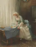 Arthur Hopkins, Untitled, watercolour 39.5 x 28cm Provenance: Mrs Hogg