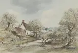 Arthur Edward Davies, Untitled, watercolour 27.5 x 38cm