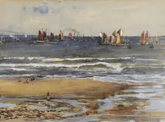 J... Lennox Browne, Untitled, watercolour and bodycolour 12.5 x 17cm Provenance: purchased from Abbott & Holder