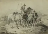 Samuel John Carter, Untitled, black chalk 35 x 48cm (3)
