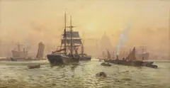 Charles de Lacy, Untitled, oil on canvas 25.5 x 45.5cm