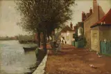 Alfred East, Untitled, oil on canvas 35.5 x 53.5cm