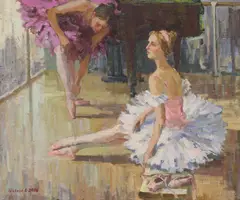 Untitled by Veronika Shevchuk, oil on canvas 51 x 61cm, sold Jun 2021