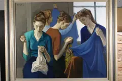 Moses Soyer, Seamstresses, oil on canvas