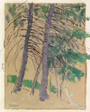 Leon Gaspard, Study of Pines