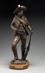Tom Knapp, El Zapatista, 1974, brown patinated bronze