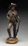 Tom Knapp, El Zapatista, 1974, brown patinated bronze