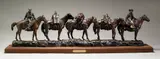 Robert Scriver, Tall Tales to Tell, patinated bronze on a wooden base