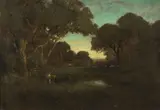 William Keith, A Pastoral Landscape with Figures