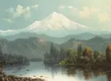 Eliza Barchus, Mount Hood, Noonday, Oregon