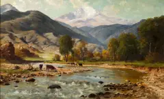 Thaddeus Welch, Sierra Pasture, 1888, oil on canvas