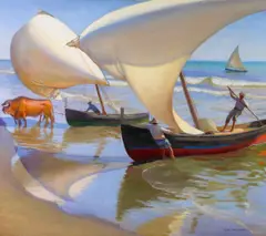 Arthur Grover Rider, Valencia Shores, oil on canvas