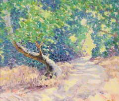 William Clapp, A Sun Dappled Path, 1937, oil on masonite